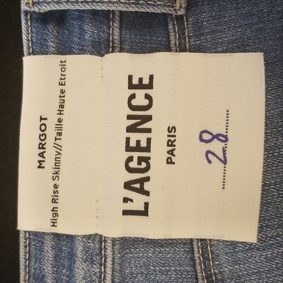 💕L'AGENCE💕 Margot High Rise Skinny Jeans ~ Syracuse Blue 28 NWT - Picture 10 of 12